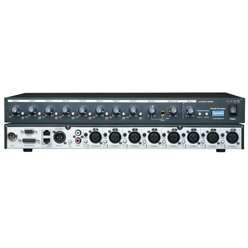 8路話筒集線混音器（内置壓限器）